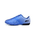 thumbnail image 1 of Colisha Youths Cozy Flat Soccer Cleats Gym Fold-resistant Big Kid Comfort Round Toe Athletic 27016 Sapphire Blue 13C, 1 of 6