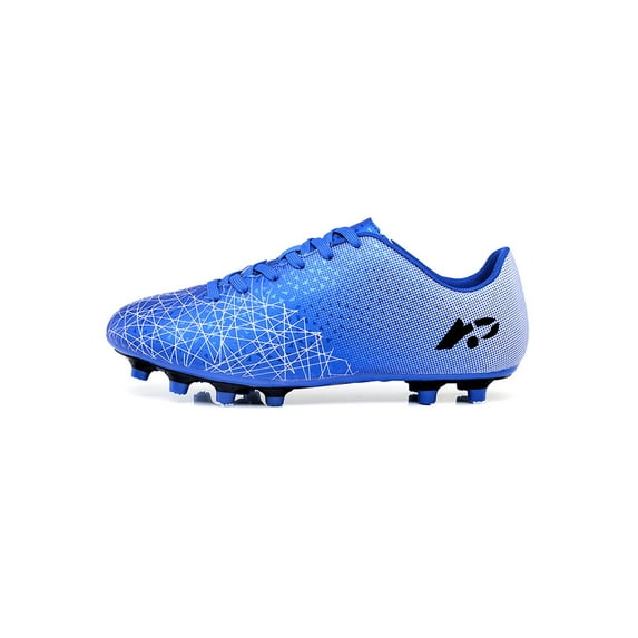 Colisha Kids Soccer Cleats | Toddler | Little Kids | Big Kids | Boys Soccer Shoes | Soccer Cleat Kids | Cleats for Kids | Girls Soccer Shoes 27019 Black Sapphire Blue Long Nails 9