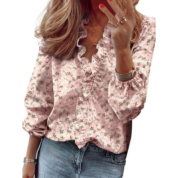 Colisha Ladies Loose Work Tunic Shirt Elegant Letters Pattern Tees Plain Solid Color Shirts