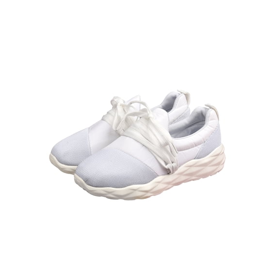 Colisha Ladies Sneakers Sport Athletic Shoes Fitness Workout Running Shoe Outdoor Non-Slip Trainers Breathable Flats White US 9.5