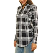 Colisha Plaid Maternity Shirt Breastfeeding Clothes For Pregnant Women Nursing Tops