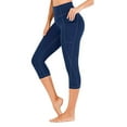 thumbnail image 1 of Colisha Pockets High Waisted Capri Leggings for Women Soft Slim Dry Fit Exercise Pants for Running Cycling Yoga Workout, 1 of 2