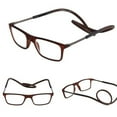 thumbnail image 1 of Colisha Readers Vision Care Reading Glass Protection Senior Magnifying Presbyopic Glasses Spectacles Unisex High-Definition Folding Anti-Blue Folded Brown +300, 1 of 6