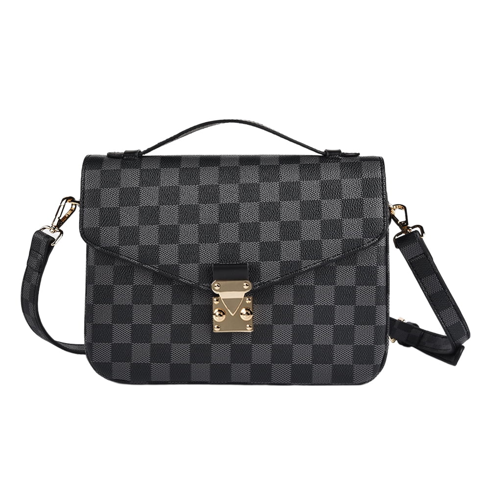 Colisha Checkered Tote Bags Shoulder Bag Women Fashion Purses Leather  Satchel Handbags Fashion For Ladies Christmas Gift 