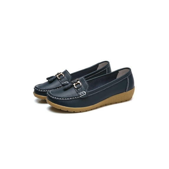 Colisha Women Comfort Tassel Loafers Work Nonslip Flats Ladies Walking Slip On