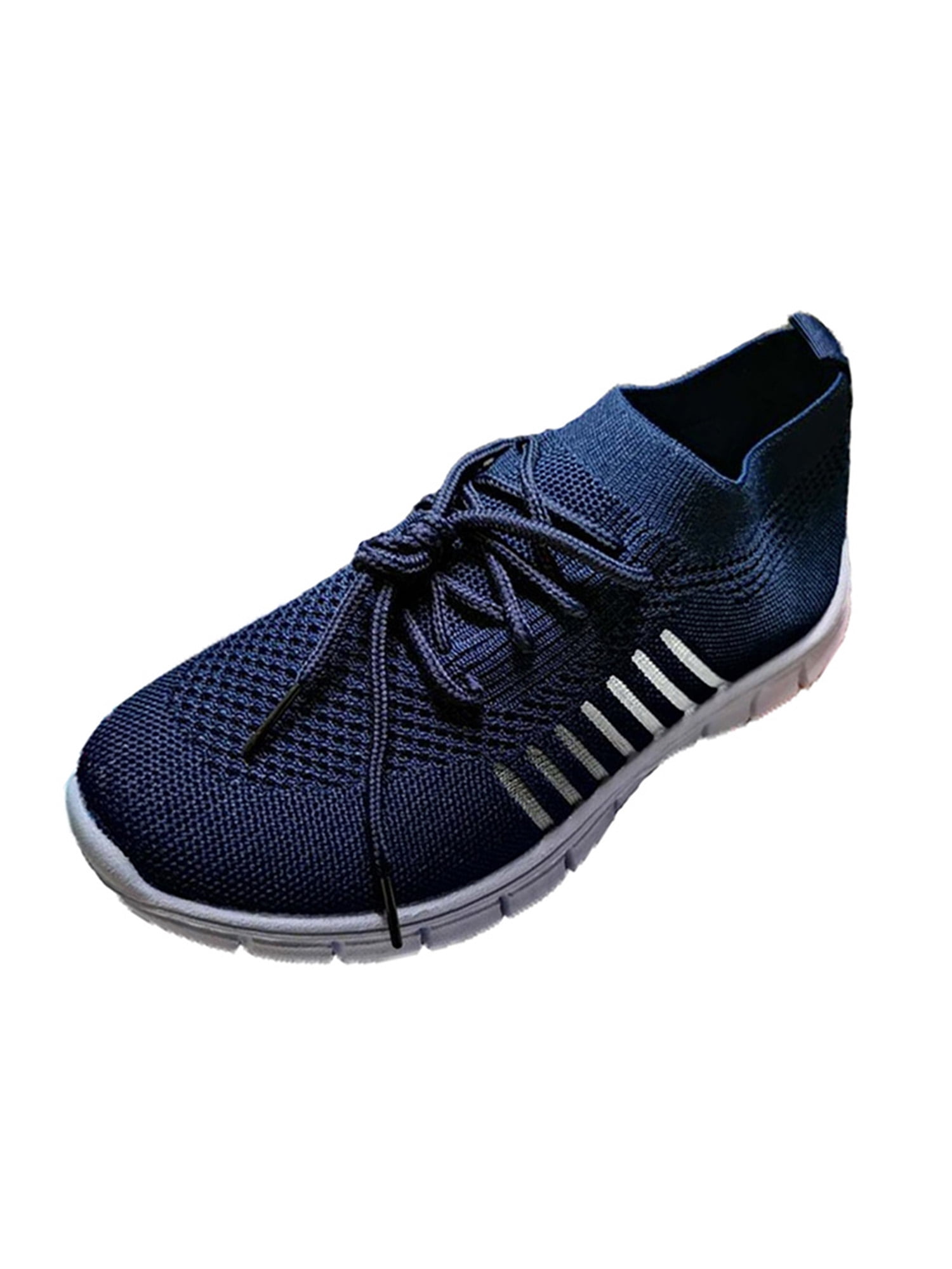 Solid navy tennis shoes sale