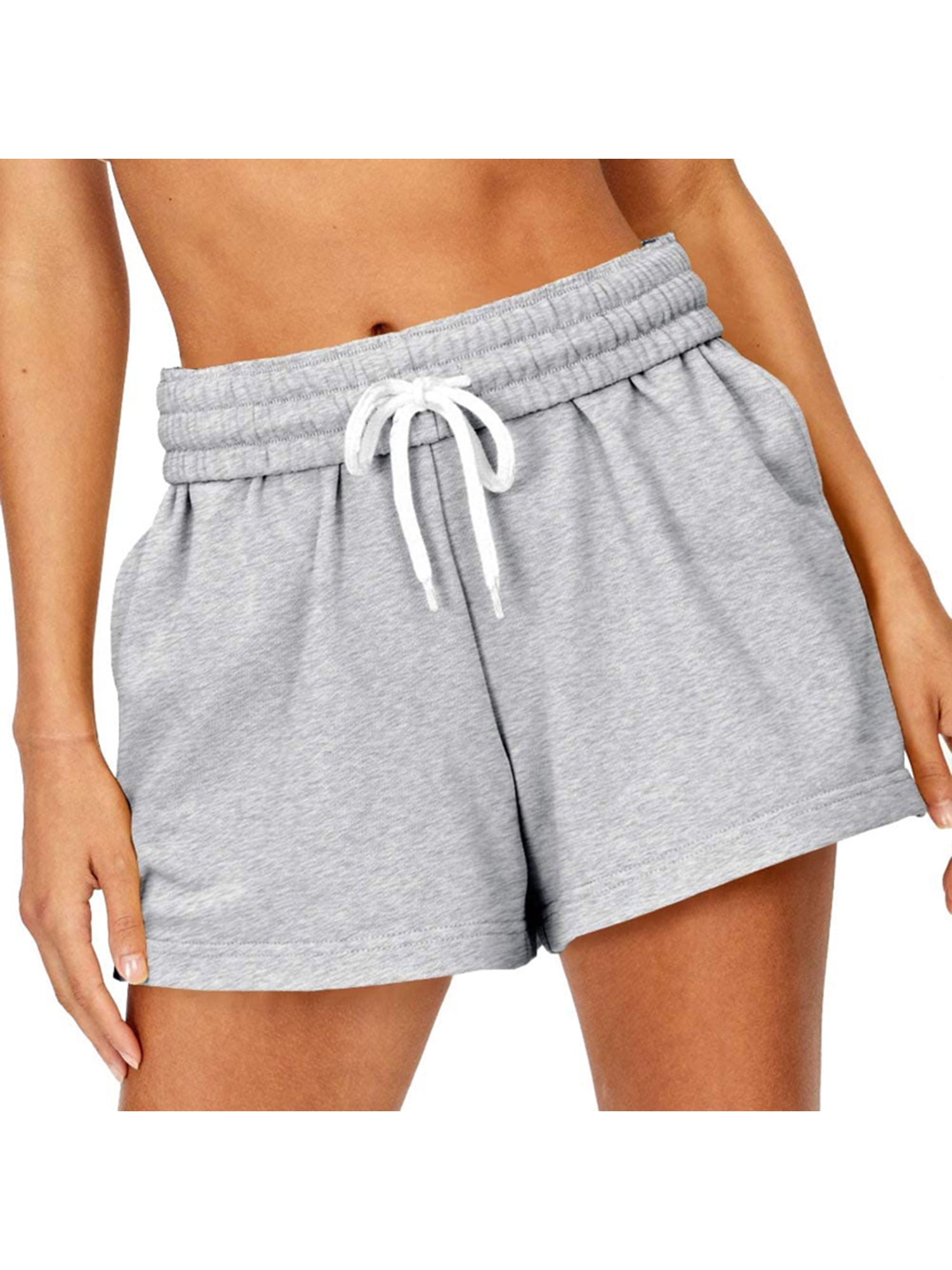Colisha Womens Beach Loose Fit Shorts Comfy Soft Solid Color