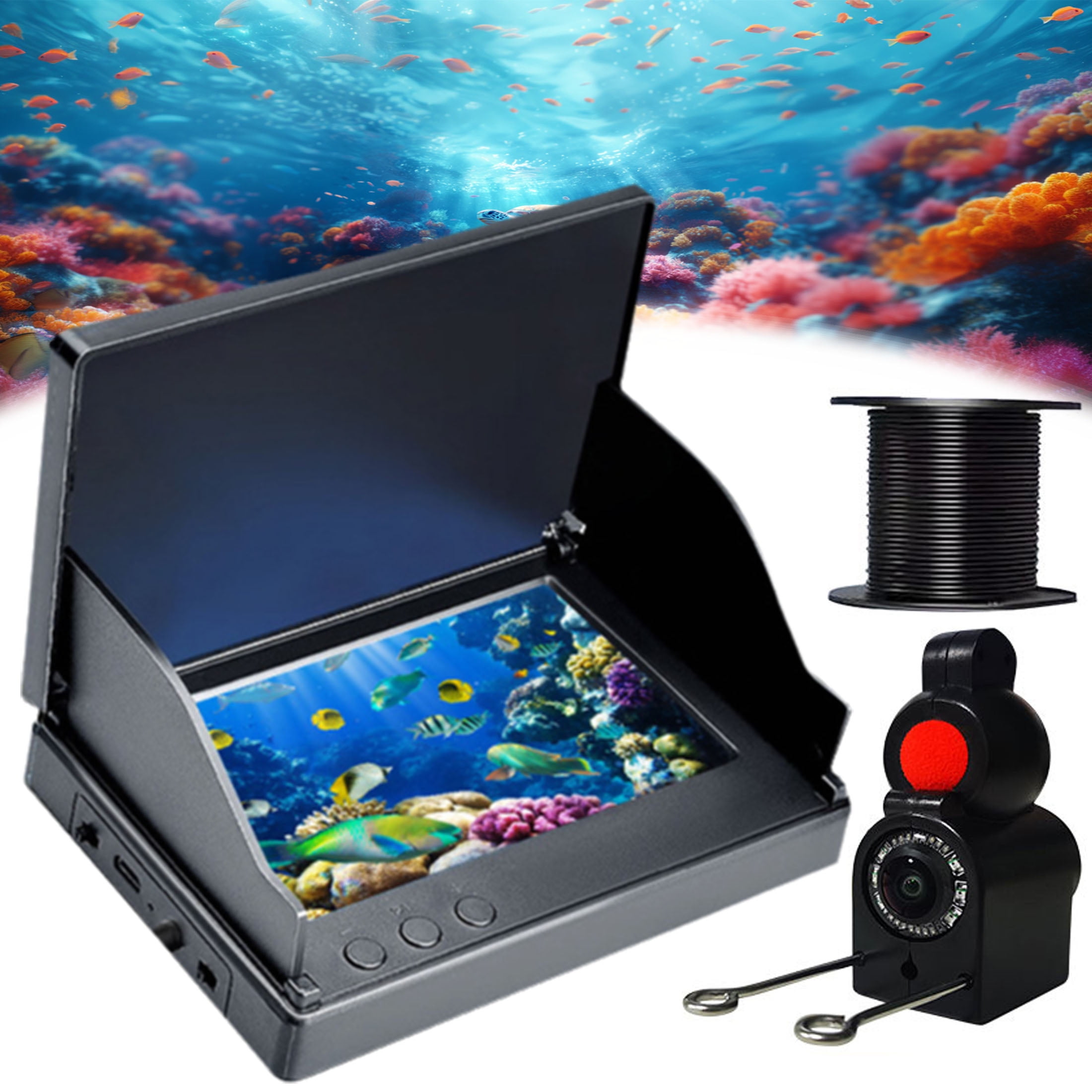 Colitt Underwater Fishing Camera, Colitt Fish Finder with Night Vision ...