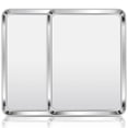 thumbnail image 1 of Coliware 16”x 12” Baking Pan Cookie Sheet Set of 2, Stainless Steel Rimmed Half Sheet, Metal Flat Cooking Tray Pans for Oven Toasting, 1 of 13