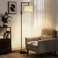 thumbnail image 1 of Coliware Arc Floor Lamp, Modern Arched Standing Lamp with Knob Switch, Tall Pole Reading Light for Living Room Bedroom Office, LED Bulb Included & 3 Color Temperatures, 1 of 8