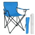 thumbnail image 1 of Coliware Outdoor Lightweight Folding Camping Chair, Oversized Oxford Fabric Portable Director Chair for camping with Carry Bag Cup Holder, Compact & 551lb Loading Capacity - Blue, 1 of 7