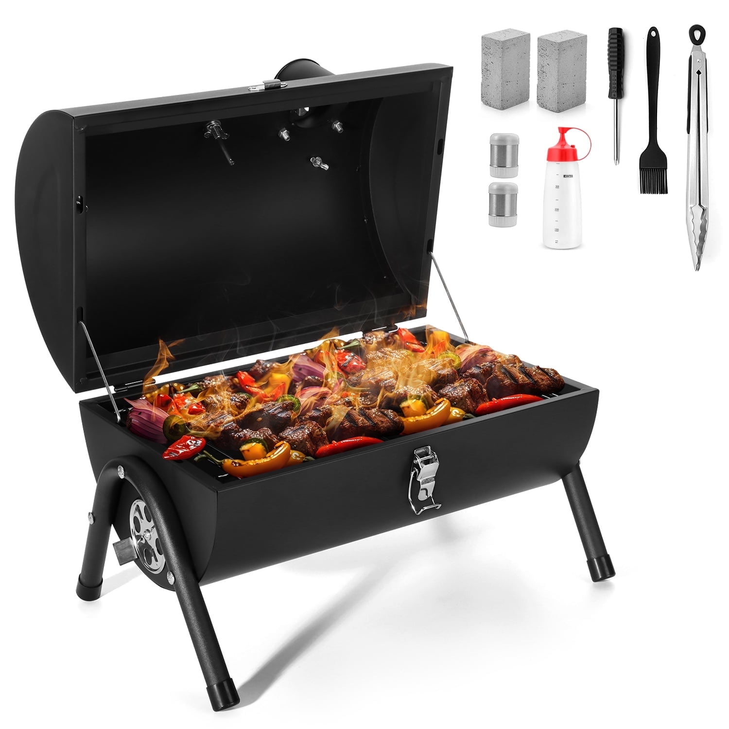 Free Shipping! Coliware Portable Charcoal Grill, O