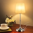 thumbnail image 1 of Coliware Silver Cordless Table Lamp, Rechargeable Battery Operated Lamps, Stepless Dimming Touch Control Wireless Lamp, Vintage Decor Night Light, 1 of 12