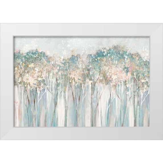 Collabera, Pamela 24x17 White Modern Wood Framed Museum Art Print Titled - Dewy I