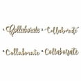 thumbnail image 1 of Collaborate Sign Unfinished Wood Cutout Home Decor DIY Option 3- 24" Wide / 1/2", 1 of 3