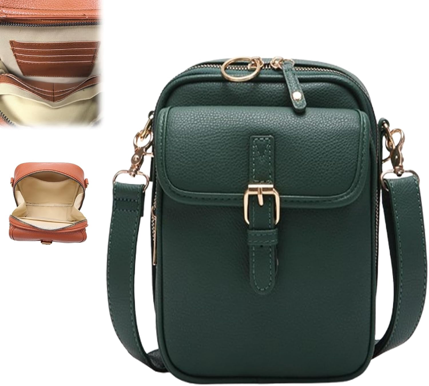 Collaboraten1 Vegan Leather Crossbody Bag For Women – Anti-Theft Purse With Wallet - View #3