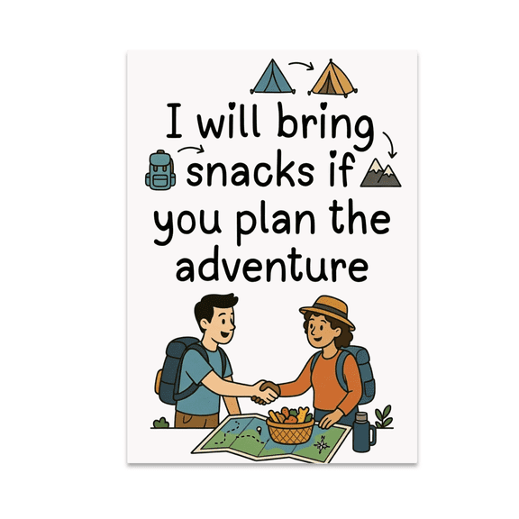 Collaborative Adventure Wall Art - Adventure Planning Enthusiast - 13x19 Poster Print