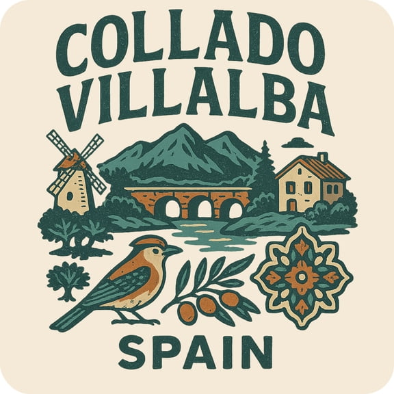 Collado Villalba Spain Keepsakes Souvenir Vinyl Sticker – Destination Travel Keepsake Collectible (4-Inches Wide)