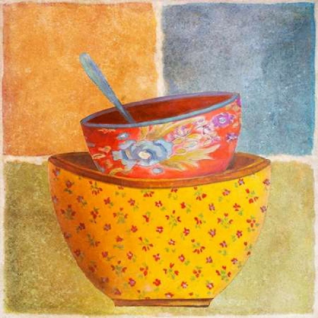 Collage Bowls II Canvas Art - Patricia Pinto (24 x 24)