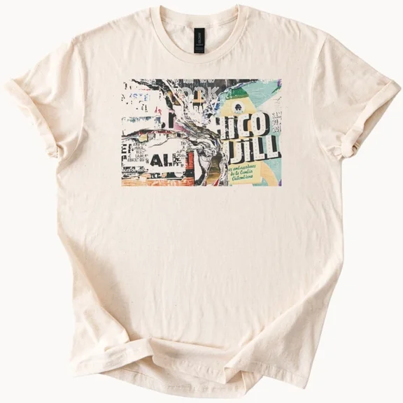 Collage Graphic Tshirt Distressed Design Tee Unique Urban Top Unisex S-5XL Hot Trending Shirt, Vintage Birthday Gift