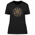 thumbnail image 1 of Collage Mandala Otomi Style T-Shirt Women -Image by Shutterstock, Female Small, 1 of 2