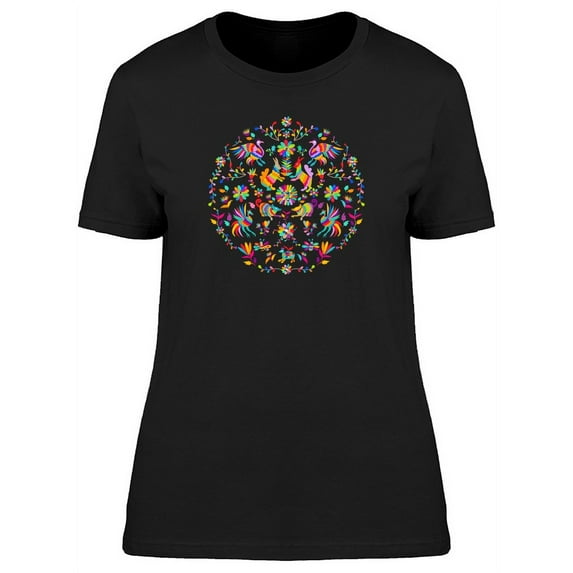 Collage Mandala Otomi Style T-Shirt Women -Image by Shutterstock, Female Small