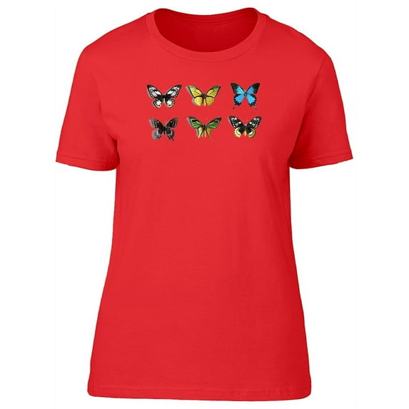 Collage Of Butterflies T-Shirt Women -Image by Shutterstock, Female x-Large
