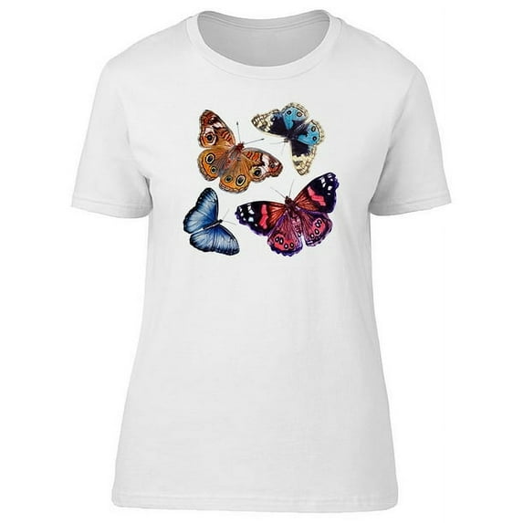 Collage Of Colored Butterflies T-Shirt Men