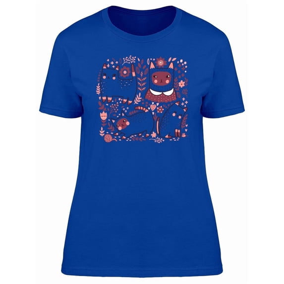 Collage Of Siamese Cats Tee Women's -Image by Shutterstock