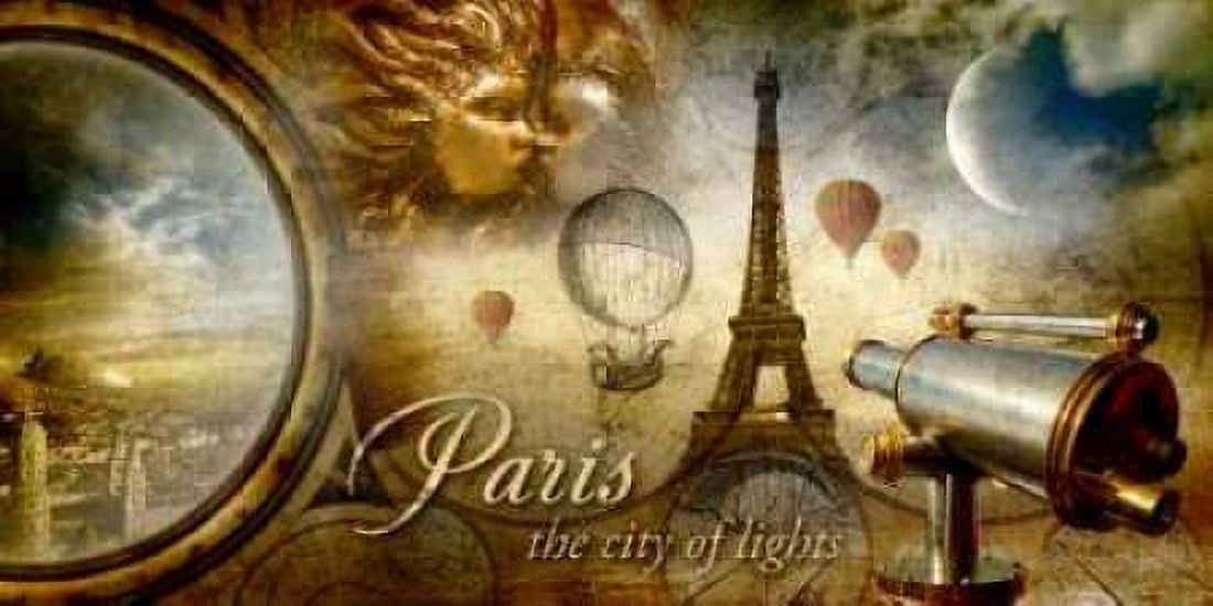 Collage Paris Fantasy Canvas Art - Paul Robert (10 x 20)