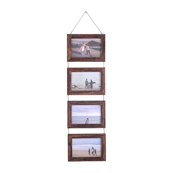 Collage Picture Frames,4 Openings Photo Frame Set Display Horizontal Pictures for Wall Decors,4×6inch Photo