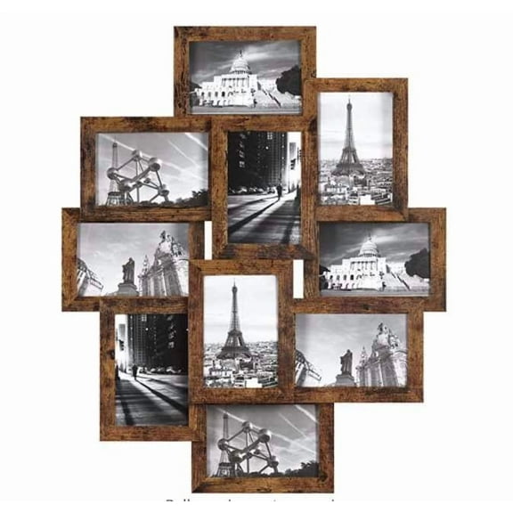 Collage Picture Frames, 4x6 Picture Frames Collage for Wall Decor, 10 Pack Photo Collage Frame for Gallery, Multi Family Picture Frame Set