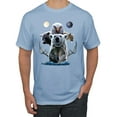 thumbnail image 1 of Collage of Popular Wild Life Animals | Mens Animal Lover Graphic T-Shirt, Light Blue, Large, 1 of 3