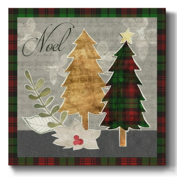 Collaged Christmas Collection B- Gallery Wrapped Canvas