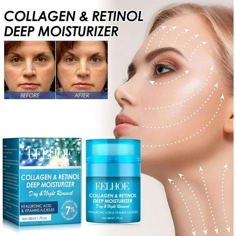 Collagen Anti Wrinkle Moisturizer for Skin, Hydrating & Face Lift Effect,  Facial Cream with Hyaluronic Acid & Retinol, Anti Aging Cream for Face, ...