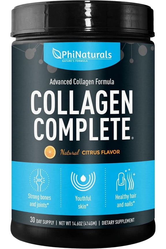 Collagen Complete Hydrolyzed Peptides Powder Supplement