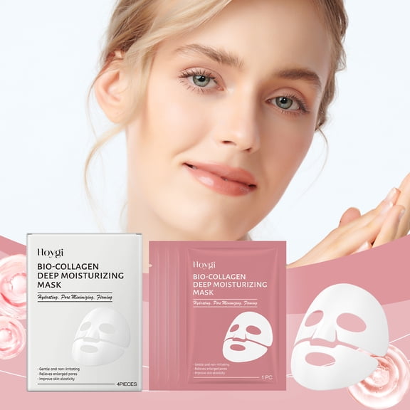 Collagen Deep Hydrating Mask Boxed Set for Improving Fine Lines, Brightening, Hydration, and Tightening Pores Care