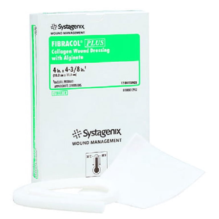 Collagen Dressing Collagen Dressing Fibracol Plus Collagen / Alginate 2 X 2  Inch Box of 12 HSA/FSA Eligible - Walmart.com