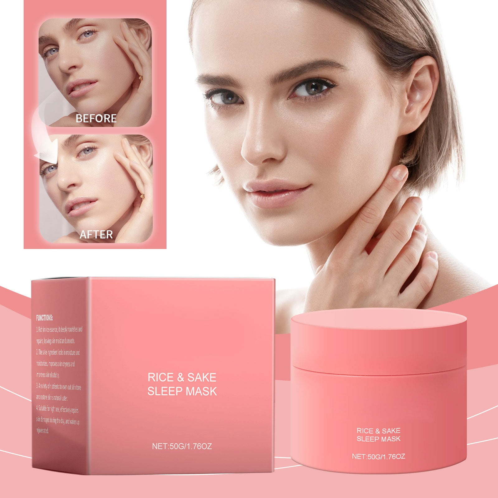 Collagen Essence Facial Mask Brightening Nighttime Revitalizing