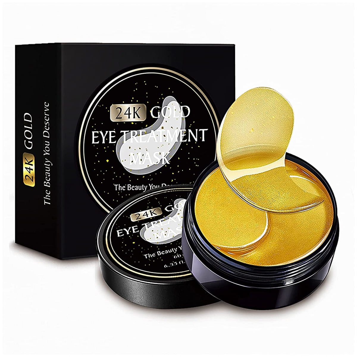Collagen Eye Pads Under Eye Patches 24K Gold Eye Mask Puffy Eyes