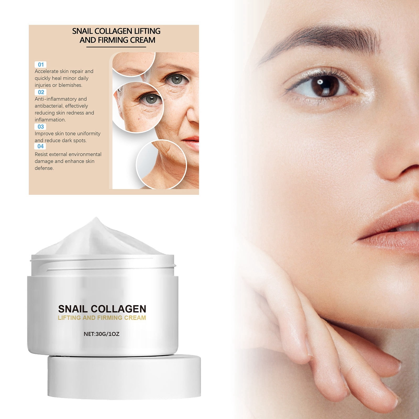 Collagen Face Aging Moisturizer With Natural Ingredients Massage Towels