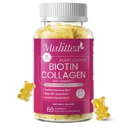 Collagen Gummies - Collagen Gummy Antioxidant with Biotin, Vitamins C - For Hair, Skin and Nails , 60ct