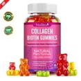 thumbnail image 1 of Collagen Gummies - Collagen Gummy Antioxidant with Biotin, Zinc, Vitamins C & E - For Hair, Skin and Nails , 2000mg 60ct, 1 of 7