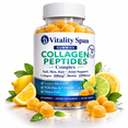 thumbnail image 1 of Collagen Gummies with Biotin 2500mcg for Skin Hair & Nails, Low Sugar, Made in USA, 1 of 10