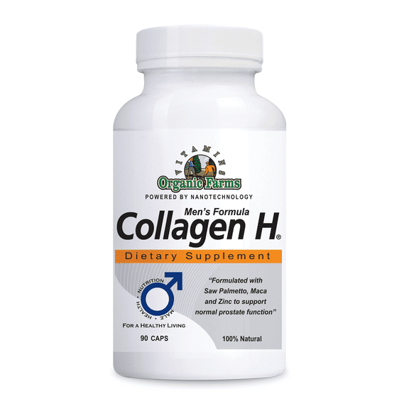 Collagen H - 90 Tablets - Mens Formula Prostate Health - 100% Natural - Dietary Supplement