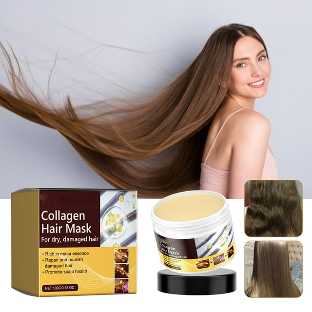 Collagen Hair Deep Conditioning Oil Collagen Hair for Dry Damaged Hair All Hair Types