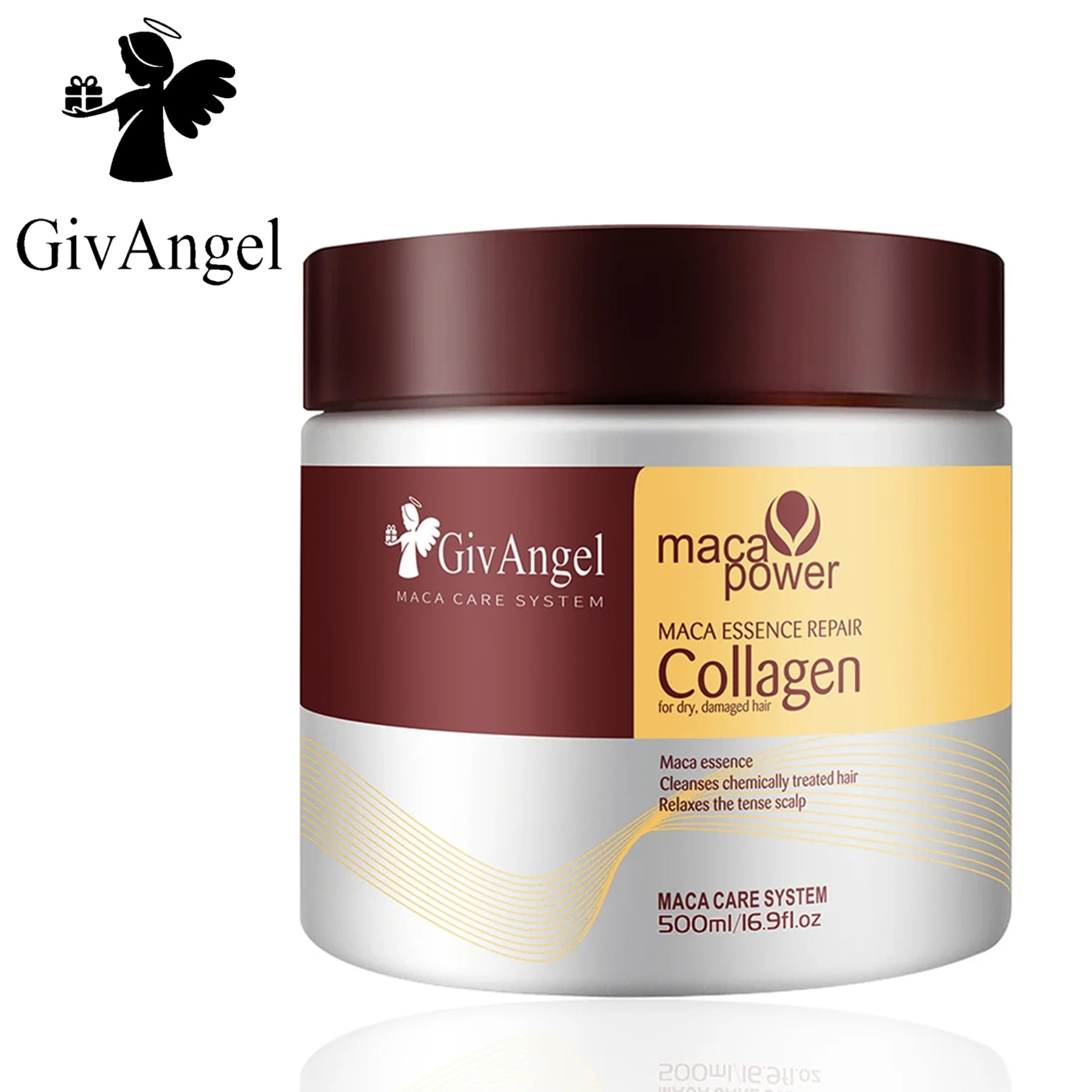 Collagen Hair Mask Natural material heals your hair with Karseell Collagen Hair TreatmentHair All Hair Types 16.90 oz 500ml