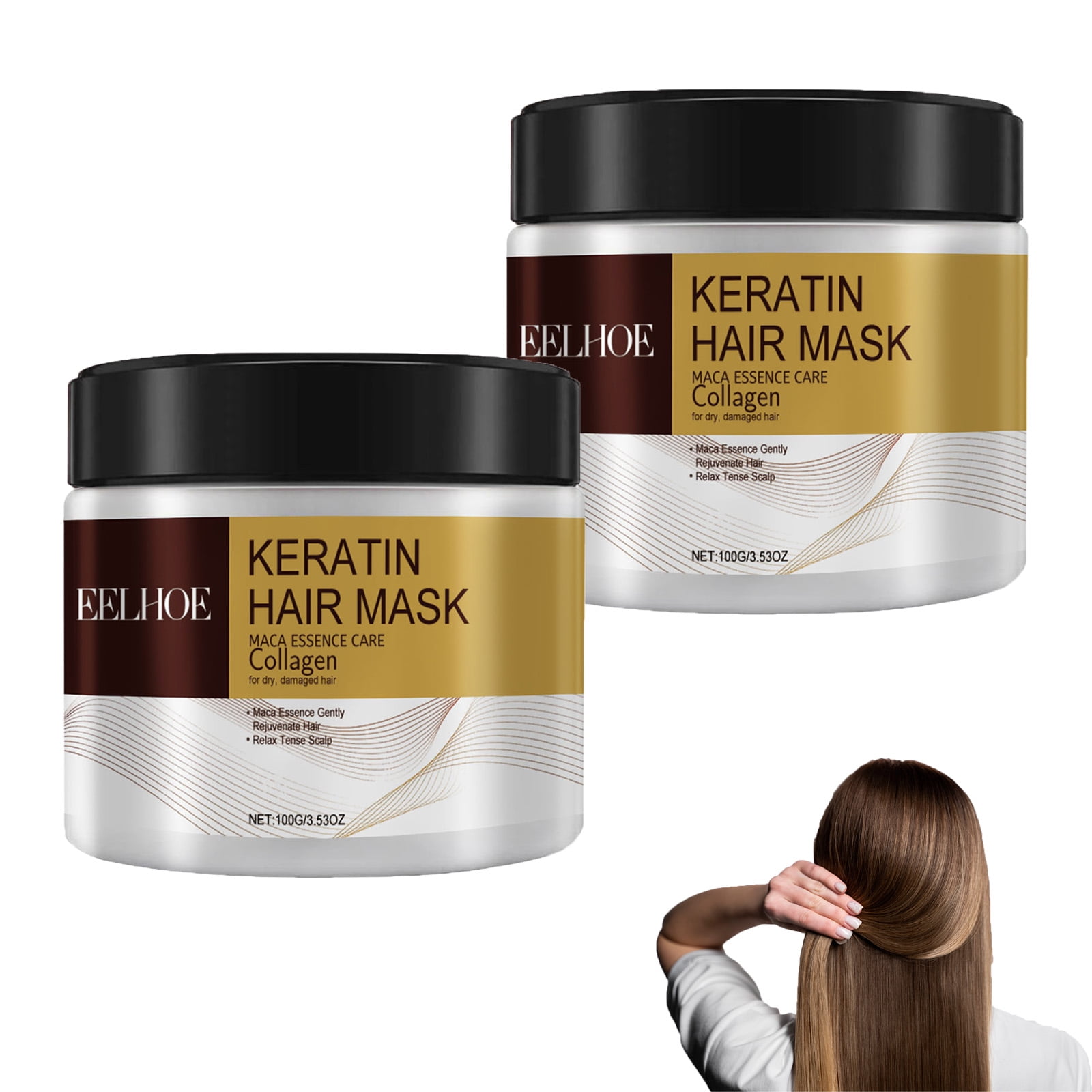 Collagen Hair Treatment, Deep Repair Conditioning Argan Oil, Collagen