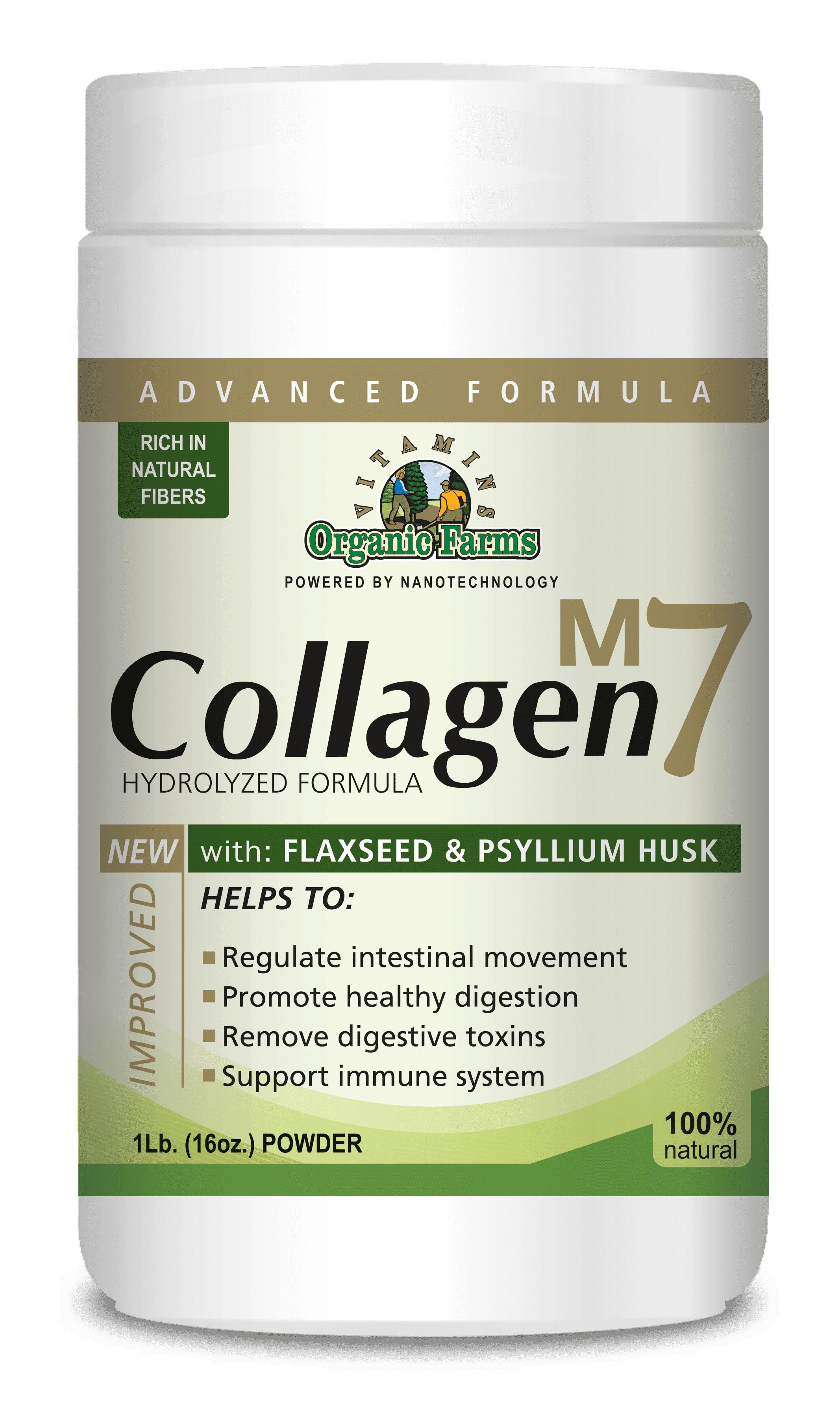 Collagen M7-1Lb. (16oz.) Powder - Promotes Healthy Digestion - 100% Natural - Dietary Supplement