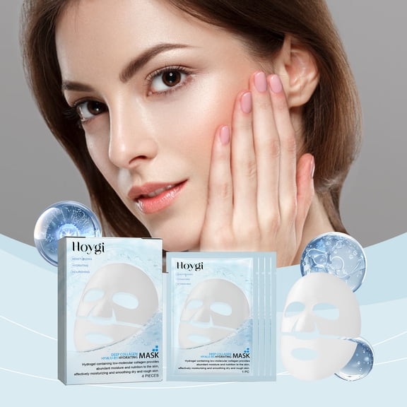 Collagen Moisturizing Mask Box Set Gently Moisturizes, Cleanses Pores, and Hydrates Facial Skin